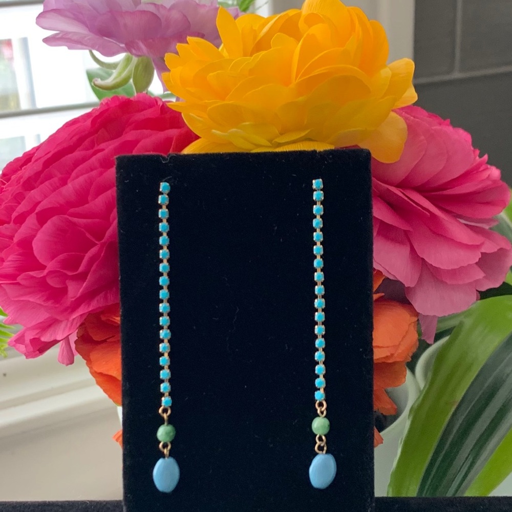 Banana Republic VINTAGE Long Dangle Earrings EUC